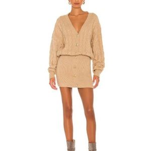 NWT Retrofete Tala Dress in beige, Size small